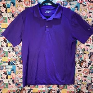 Nike Golf Dri-FIT Tour Performance Purple Polo Shirt Large